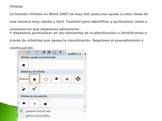 Procesador de textos word