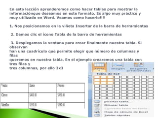 Procesador de textos word