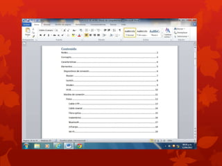 Procesador de textos word.