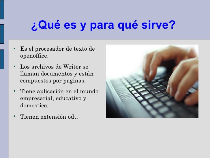 Procesador de texto ( writer)