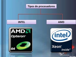 Tipos de procesadores

INTEL

AMD

 