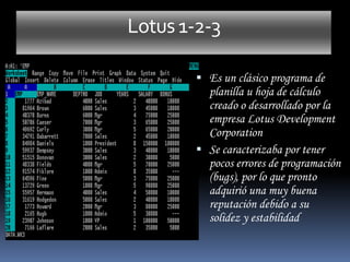 Numbers, integrada en iWork de Apple.
