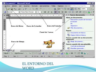 EL ENTORNO DEL 
WORD 
