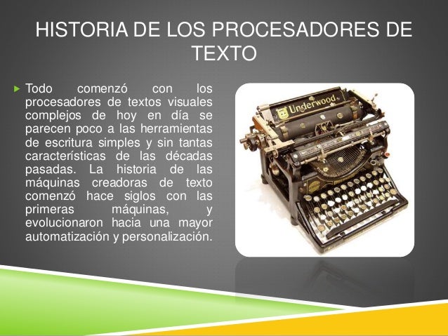Procesadores de Texto