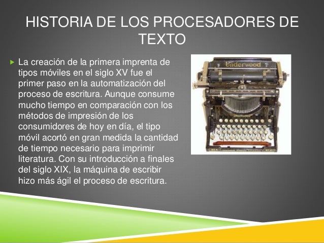 Procesadores de Texto