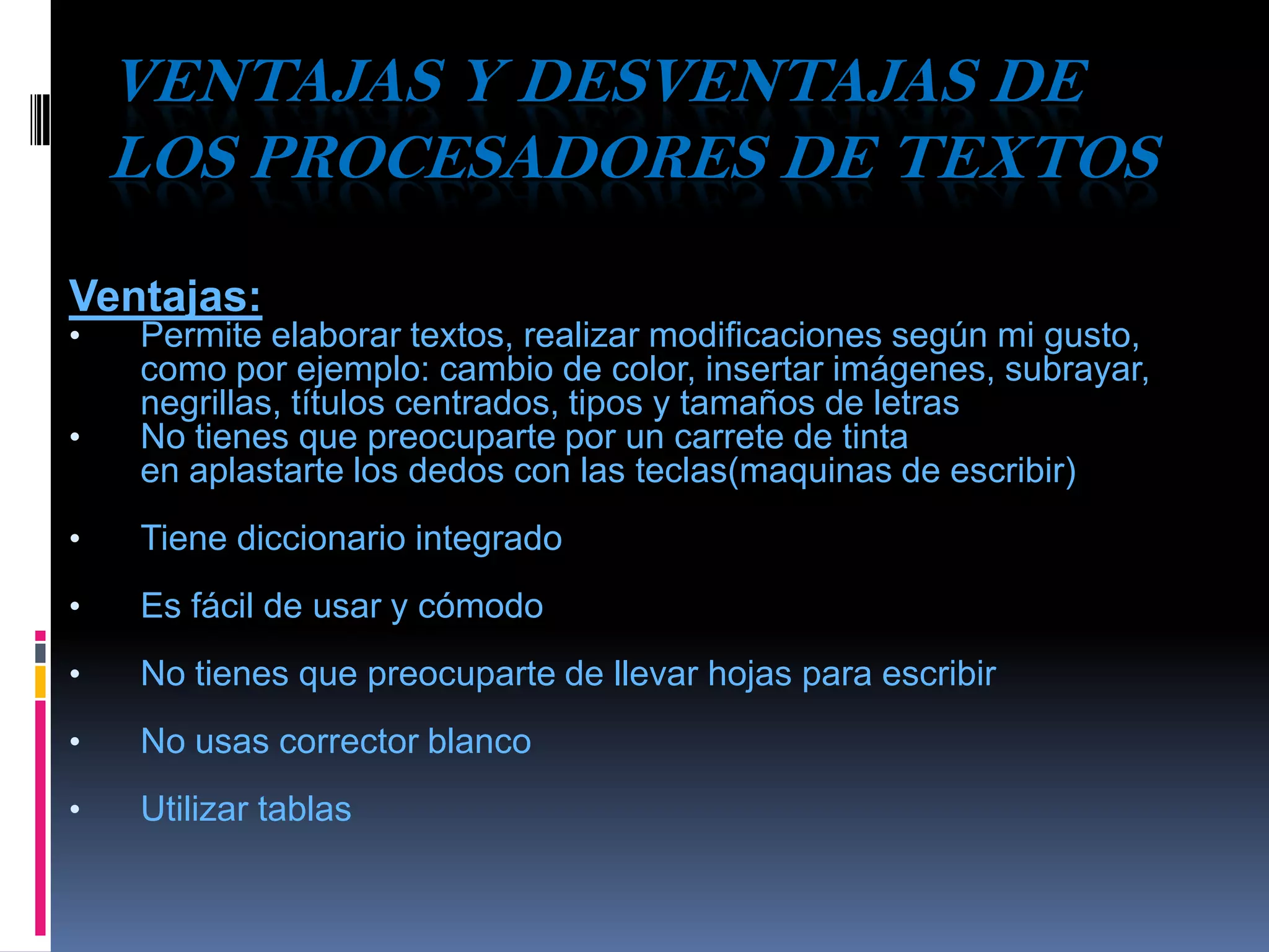 Procesadores de textos | PPT
