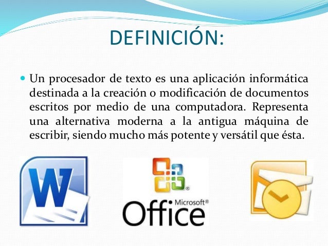 Procesadores de textos