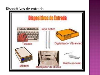 Dispositivos de entrada
 