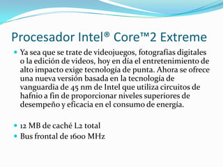 Procesadores Core 2 Duo