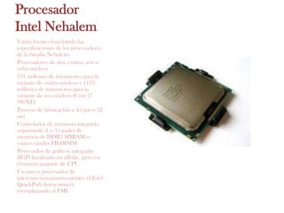 Procesadores intel | PPTX