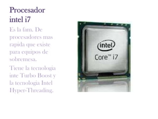 Procesadores intel | PPTX