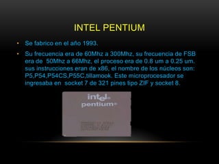 Procesadores intel | PPTX