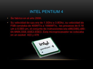 Procesadores intel | PPTX