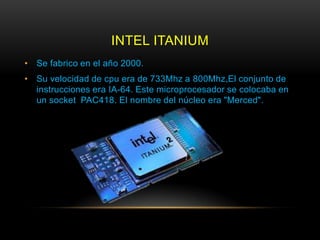 Procesadores intel | PPTX