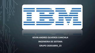 KEVIN ANDRES OLIVEROS CANCHILA
INGENIERIA DE SISTEMA
GRUPO 202016893_23
 