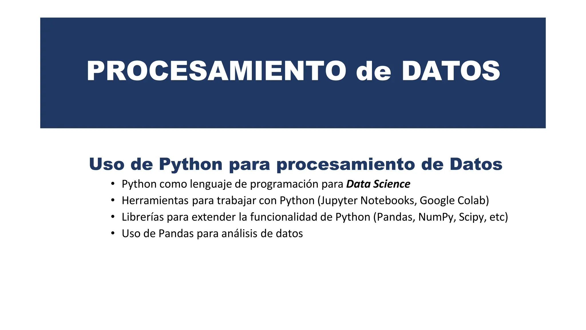 procesamiento de datos con python para resolucion de ciencia de datos ...