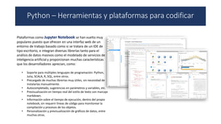 Codificar Python procesamiento de datos con python para resolucion de ciencia de datos ...