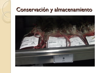 Conservación y almacenamientoConservación y almacenamiento
 