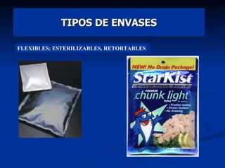TIPOS DE ENVASES FLEXIBLES; ESTERILIZABLES, RETORTABLES  