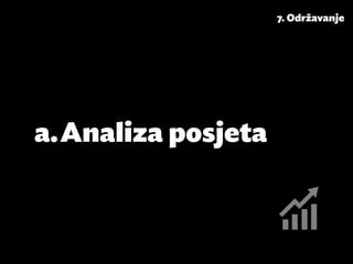 7. Održavanje




a.	Analiza posjeta
 