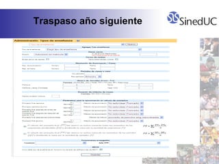 Traspaso año siguiente 
