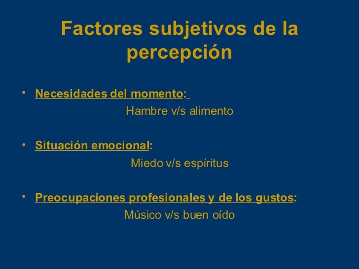 Proceso de percepción