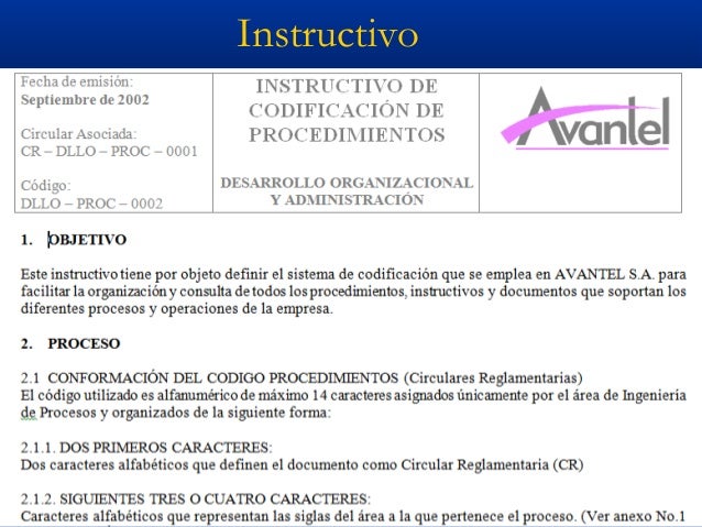 Proceso, procedimeinto o instructivo, elprofegarcia