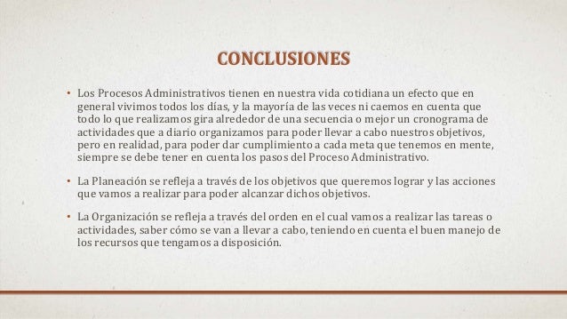 Proceso administrativo