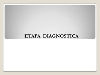 ETAPA DIAGNOSTICA

 
