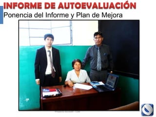 Contáctenos:
Sitio Web: www.system-accredit.com
Facebook: www.facebook.com/SystemAccredit
Movistar: 955686841, 988962554
Claro: 989684275
Correo: systemaccredit@gmail.com
Video Autoevaluación Columbia:
http://www.youtube.com/watch?v=t4pL1swOSQo
Video Taller de Formación de Formadores del
Proceso de Acreditación – DREL Lima Provincias:
http://www.youtube.com/watch?v=GYYpPdqhSso
http://www.youtube.com/watch?v=q_bXtvMSR2A




Gracias
Edición
Oficina Diseño y Publicidad SYSACC
 