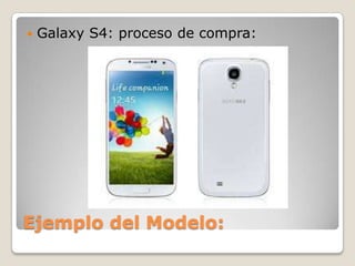 

Galaxy S4: proceso de compra:

Ejemplo del Modelo:

 