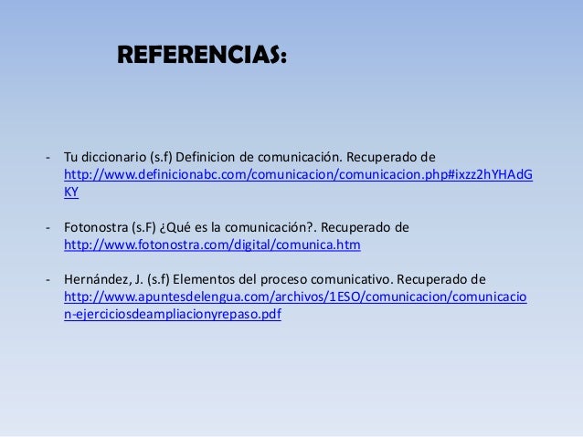 Proceso comunicativo