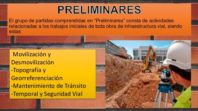 Resultado de imagen para obras preliminares en carreteras