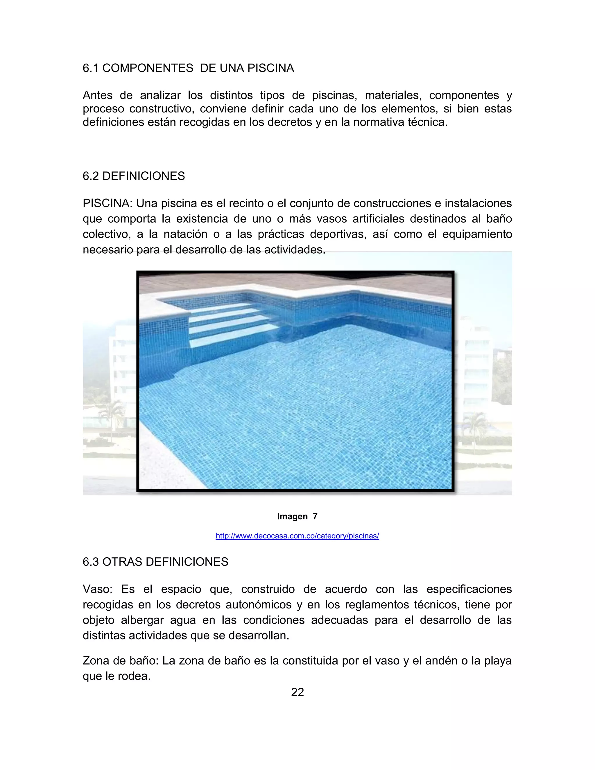 Proceso constructivo de una piscina | PDF