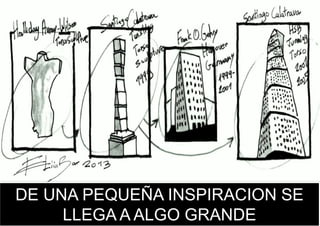 DE UNA PEQUEÑA INSPIRACION SE
LLEGA A ALGO GRANDE
 