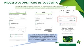 Proceso Completo para Abrir una Cuenta de Ahorro Digital en Banco | PDF
