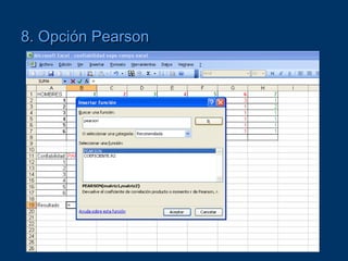 8. Opción Pearson
 