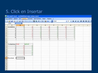 5. Click en Insertar
 
