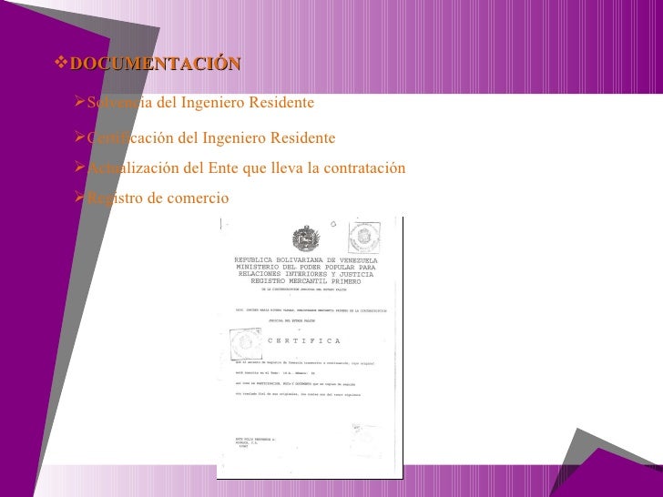 Proceso de contratacion de obras