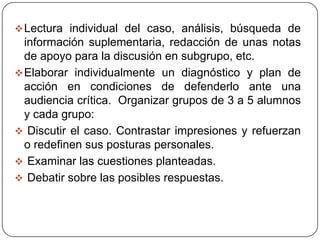 ¿Por qué se plantea? 