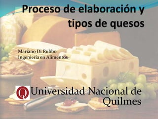 Mariano Di Rubbo
Ingeniería en Alimentos

Universidad Nacional de
Quilmes

 
