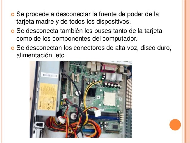 PROCESO DE ENSAMBLE Y DESENSAMBLE DE UN EQUIPO DE CÓMPUTO