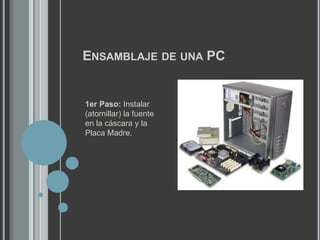Procesador	El microprocesador es un componente electrónico de la computadora diseñada para llevar acabo o ejecutar los programas. Este viene siendo el cerebro de la computadora en cuyo interior existen miles (o millones) de elementos llamados transistores. Este ejecuta instrucciones que se le dan a la computadora a muy bajo nivel haciendo operaciones lógicas simples(sumar, restar…)