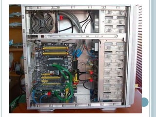 3er Paso: Instalamos los demás accesorios, como el HDD, el lector de CD y otros, atornillándolos en el case.