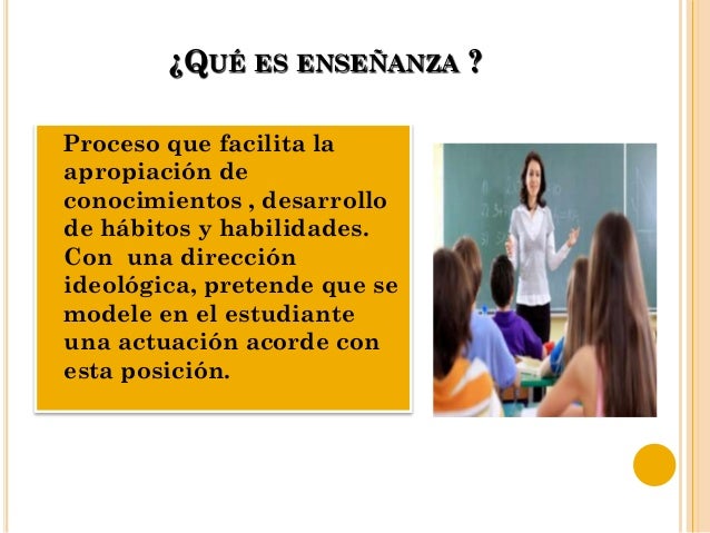 Proceso de enseñanza aprendizaje