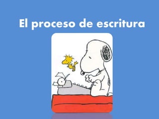 El proceso de escritura

 
