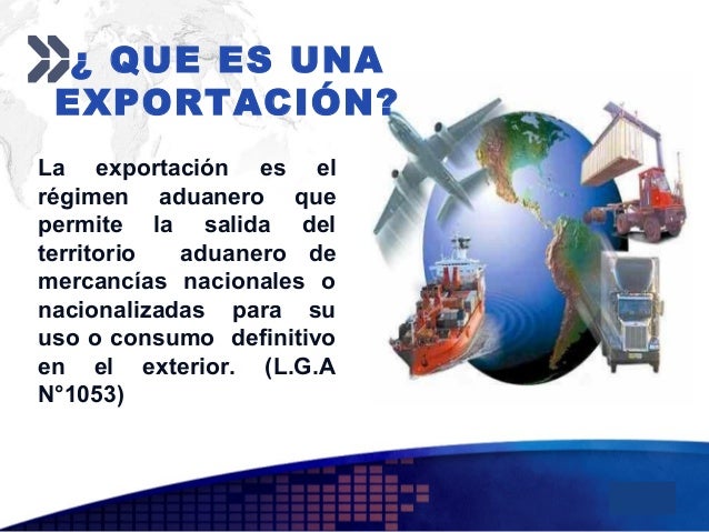 Proceso de exportación