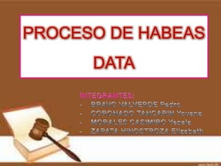 PROCESO DE HABEAS
DATA
 
