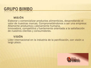 Proceso de inducción - GRUPO BIMBO 
