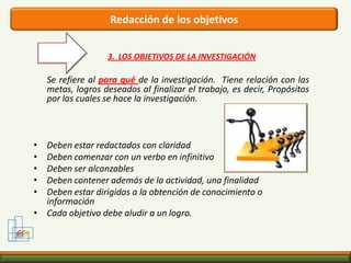 Definición del problema de investigación GCM2.1 El planteamiento  del problemaEl planteamiento del problema parte del Diagnostico,es decir, de la identificación y descripción  de los síntomas que se observan y son relevantes en la situación, relacionándolos con las causas que lo producen.  Síntomas y Causasdeben constituirse  en la base para la formulación de las variables de investigación.Ejemplo: La empresa Manufacturas de Colombia, en el análisis de sus operaciones, presenta un descenso  del  volumen de ventas con respecto a periodos  anteriores. Para el año  analizado, la empresa muestra una alta rotación  de la conformación de su  fuerza de ventas. Por otro lado, en el mercado aparecen  empresas competidoras que ofrecen  productos  similares a un  precio más bajo  que los  de manufacturas de Colombia.En el ejemplo anterior,  los síntomasestán  planteados por el “descenso del volumen de ventas”,  y las causasque lo ocasionan  por “fuerza de ventas “, “precios de productos “y la  “competencia “.Diagnostico